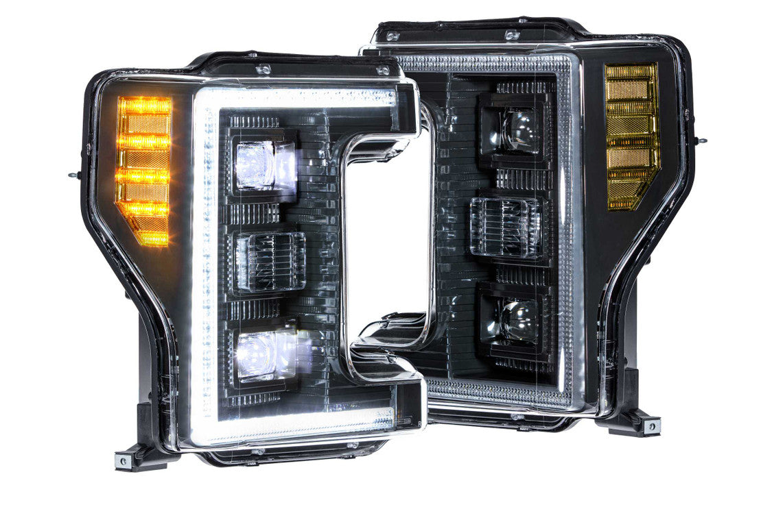 2017-2019 F250/F350 SUPER DUTY XB HYBRID LED HEADLIGHTS SMOKED