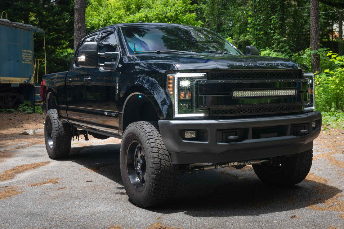 2017-2019 F250/F350 SUPER DUTY XB HYBRID LED HEADLIGHTS SMOKED