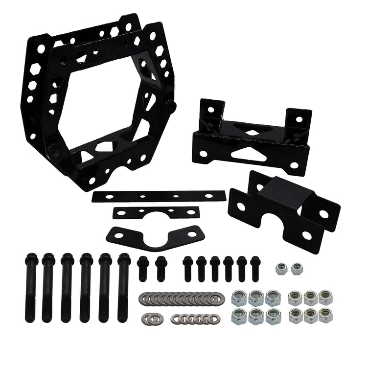 Tatum UTV CAN-AM X3 DOUBLE SHEAR 4130 FRONT BULKHEAD GUSSET KIT Black