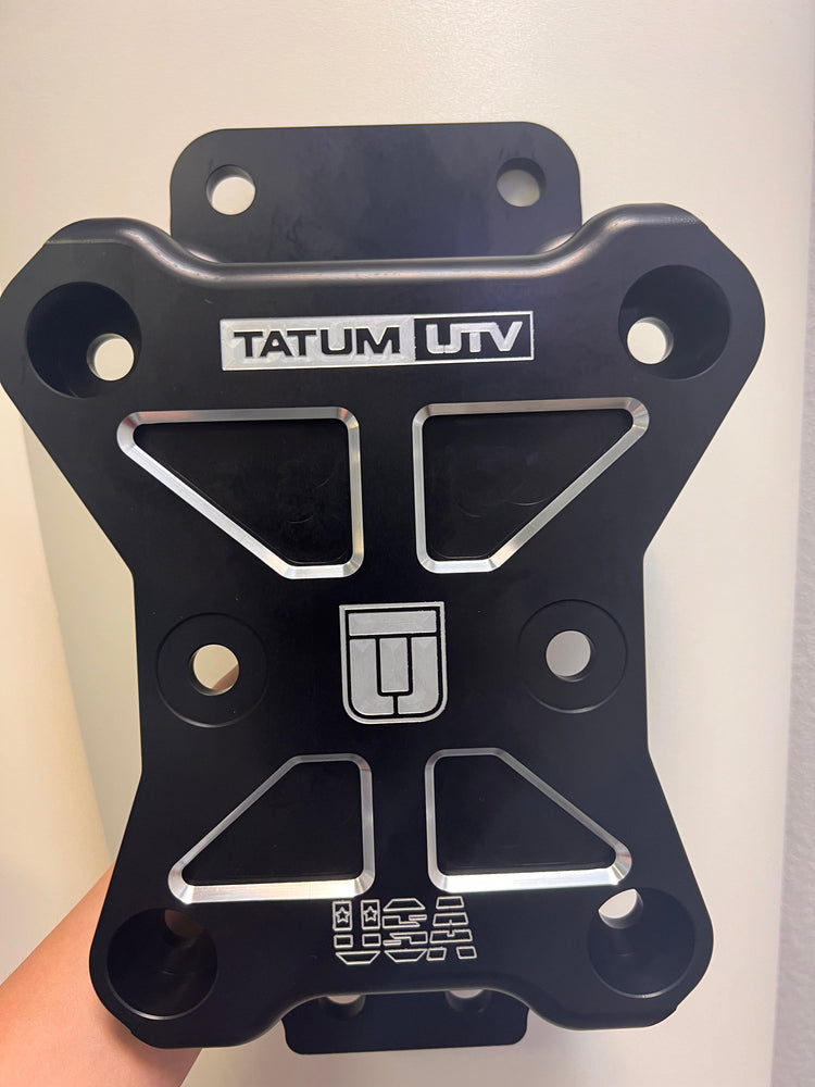 Tatum UTV CAN-AM X3 10-BOLT RADIUS ROD PLATE BLACK